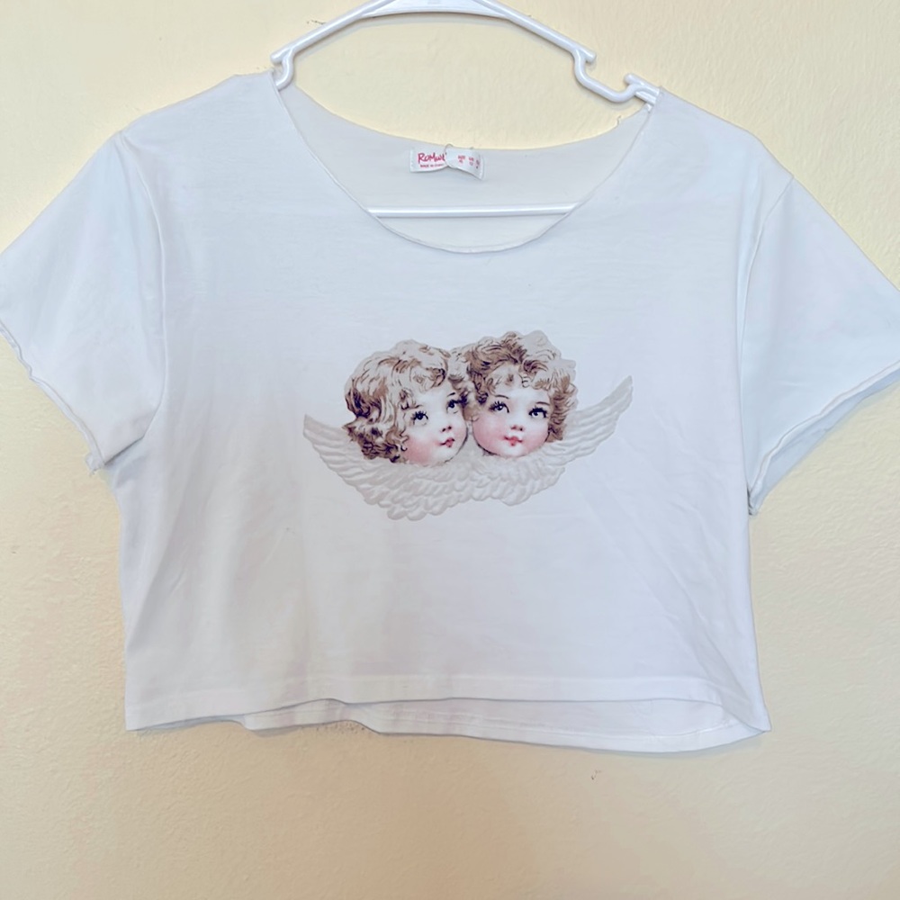 Angel crop top in good condition